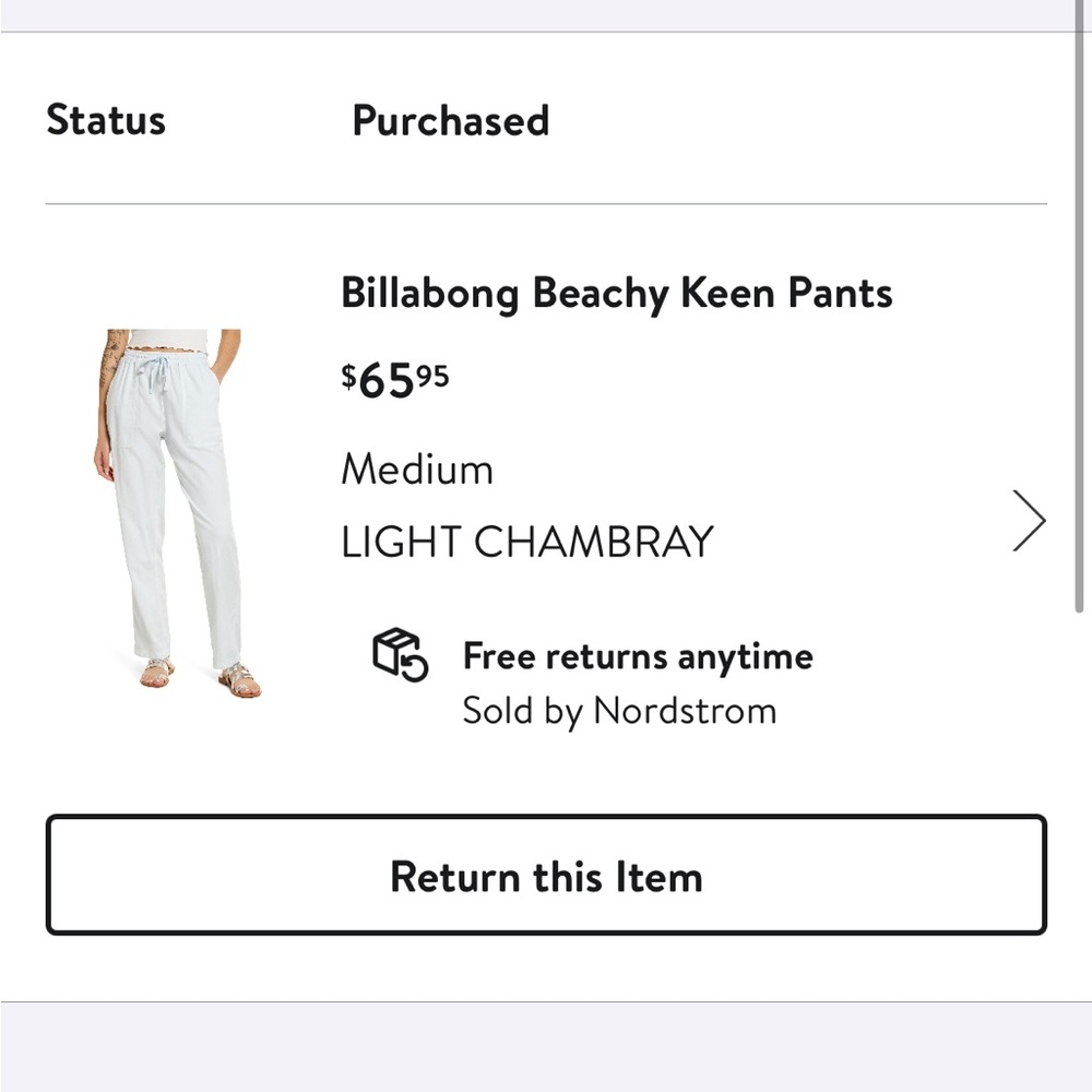 Billabong Pants Beachy Keen